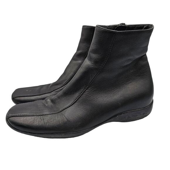 PRADA Italy Womens Linea Rossa Boot Size 35.5 5 Black Calfskin Bootie Sport Shoe - Picture 1 of 9